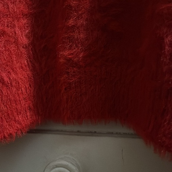 On 12th Fuzzy Thick Winter Sweater with Blings Fringes Size L - Picture 9 of 9